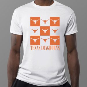 1 Texas Longhorns Checkerboard Logo Shirt Ladies Tee