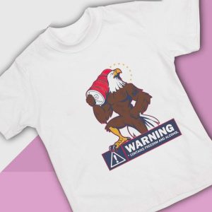 1 Warning Contains Freedom And Alcohol T Shirt Ladies Tee
