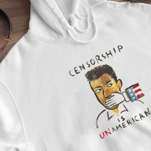 2 Travis Scott Wearing Censorship Is Unamerican Shirt Ladies Tee