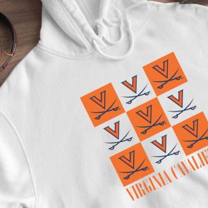 2 Virginia Cavaliers Checkerboard Logo Shirt Ladies Tee