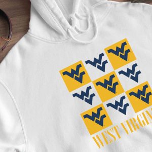 2 West Virginia Checkerboard Logo Shirt Ladies Tee