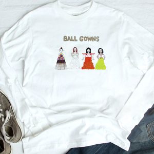3 Women Ball Gown T Shirt Ladies Tee