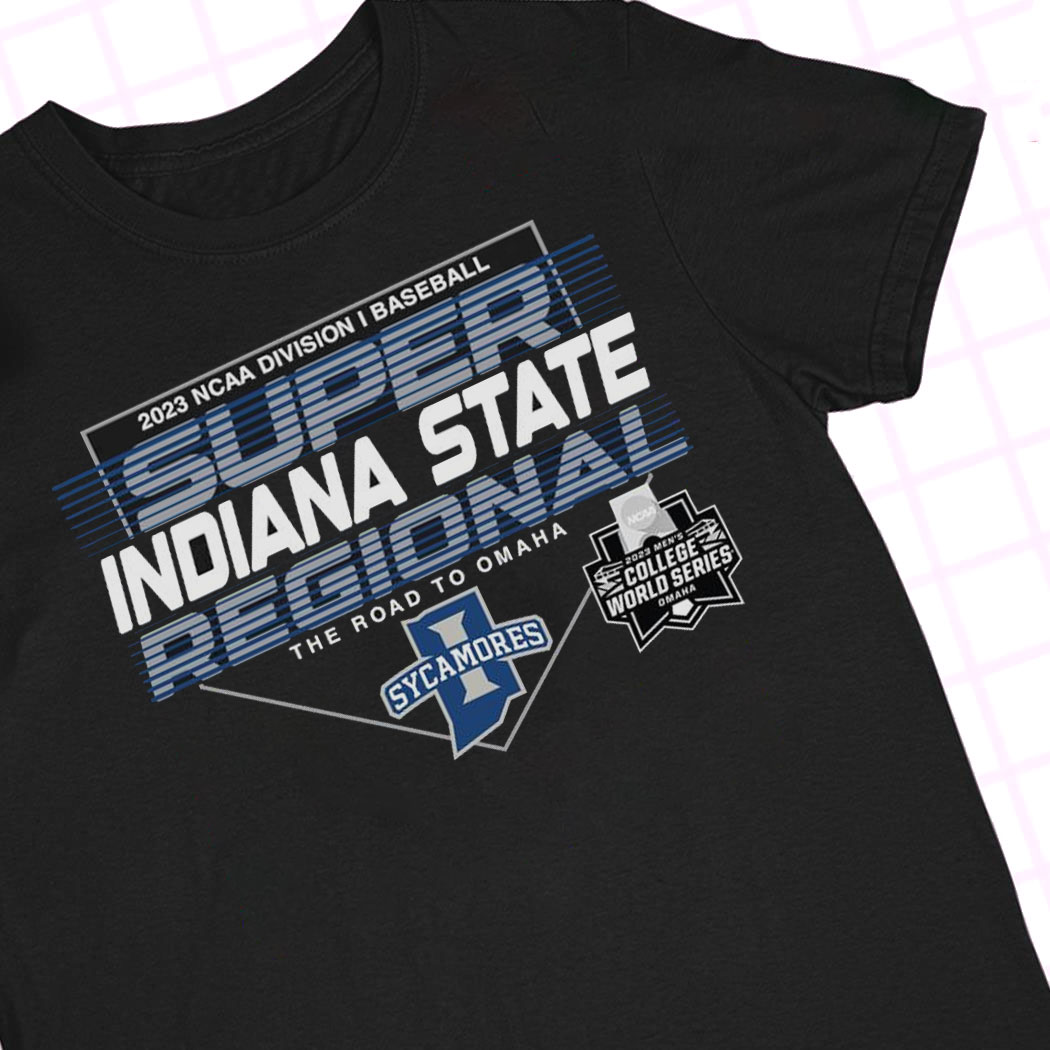 Super Indiana State Sycamores Regional the road to Omaha College World series  2023 Ncaa shirt Hoodie