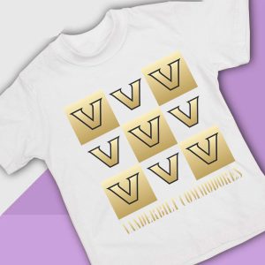 4 Vanderbilt Commodores Checkerboard Logo Shirt Ladies Tee