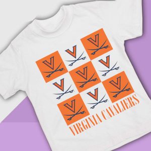 4 Virginia Cavaliers Checkerboard Logo Shirt Ladies Tee