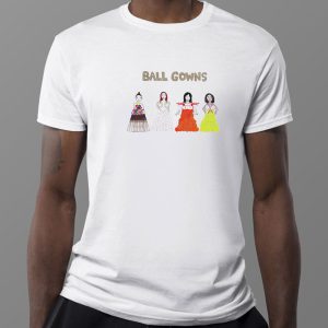 5 Women Ball Gown T Shirt Ladies Tee
