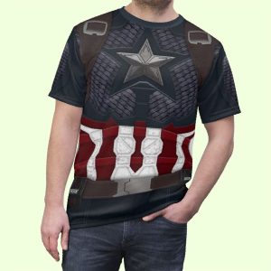 Avengers Endgame Steven Rogers Captain America Shirt Halloween Costume