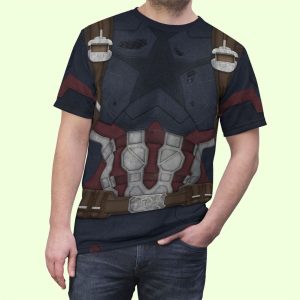 Avengers Infinity War Captain America Shirt Halloween Costume