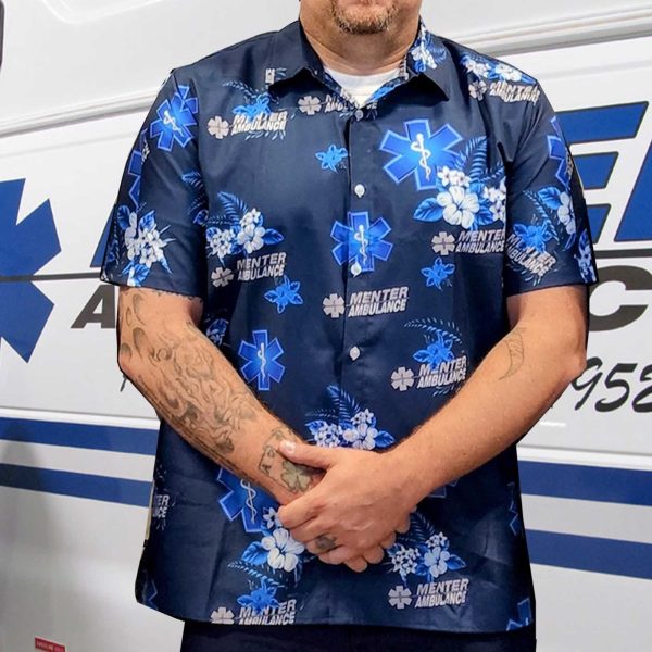 Menter Ambulance Hawaiian Shirts Fulton Wrestling Club