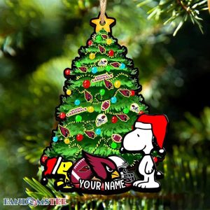 Arizona Cardinals Snoopy Christmas Tree Ornament Personlized NFL Gift