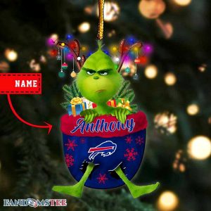 Buffalo Bills NFL Grinch Ornaments Christmas Tree Decorations Personalized