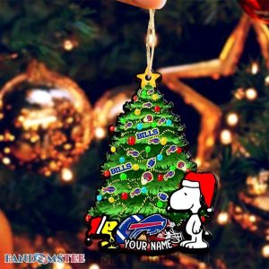 Buffalo Bills Snoopy Christmas Tree Ornament Personlized NFL Gift